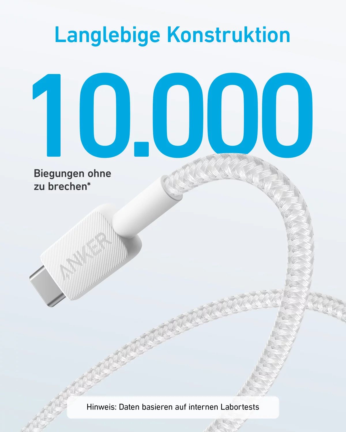 Anker 322 USB-A to USB-C Cable 6ft Brai