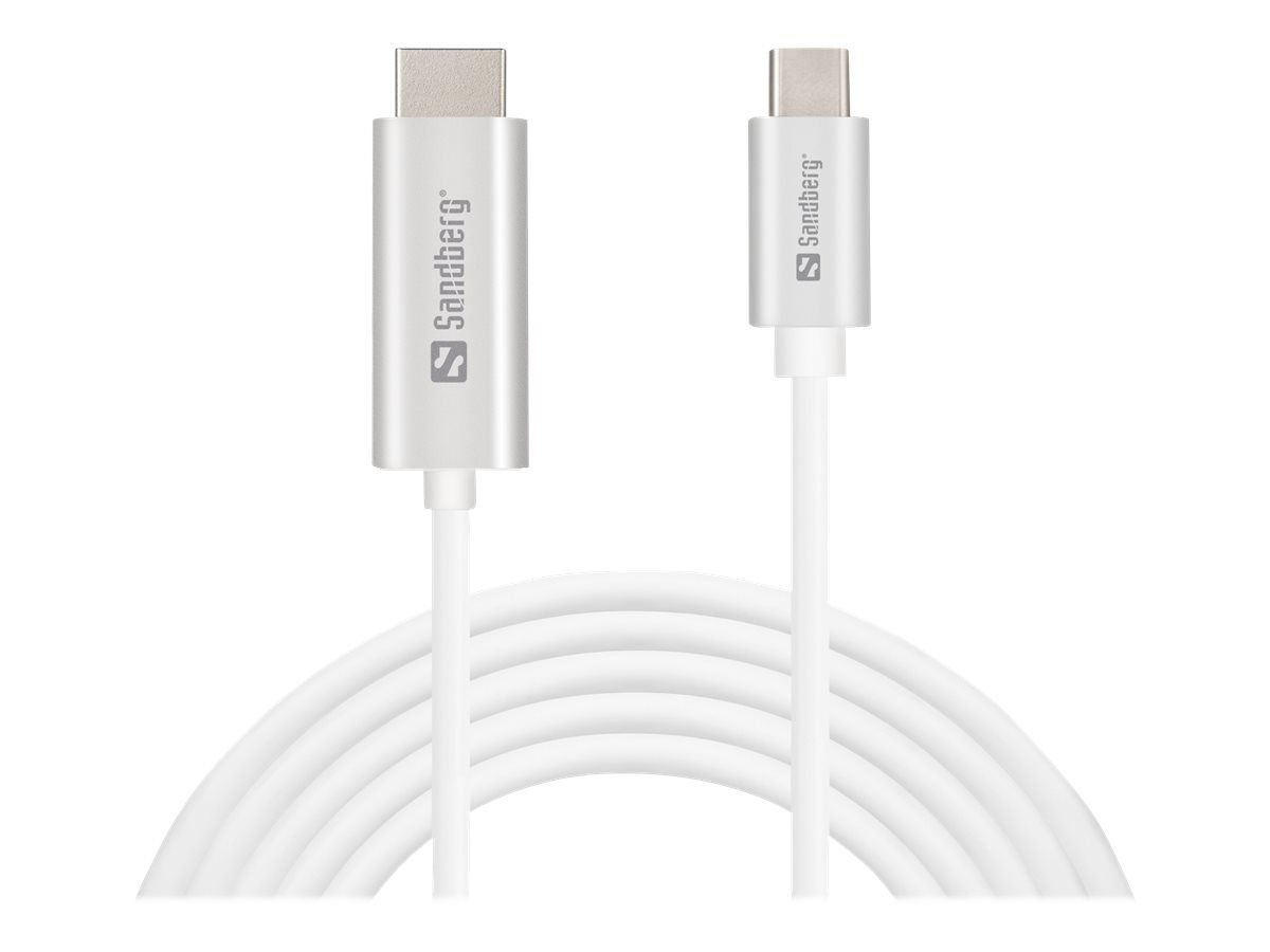 SANDBERG Video- / Audiokabel - USB-C männlich bis HDMI männlich