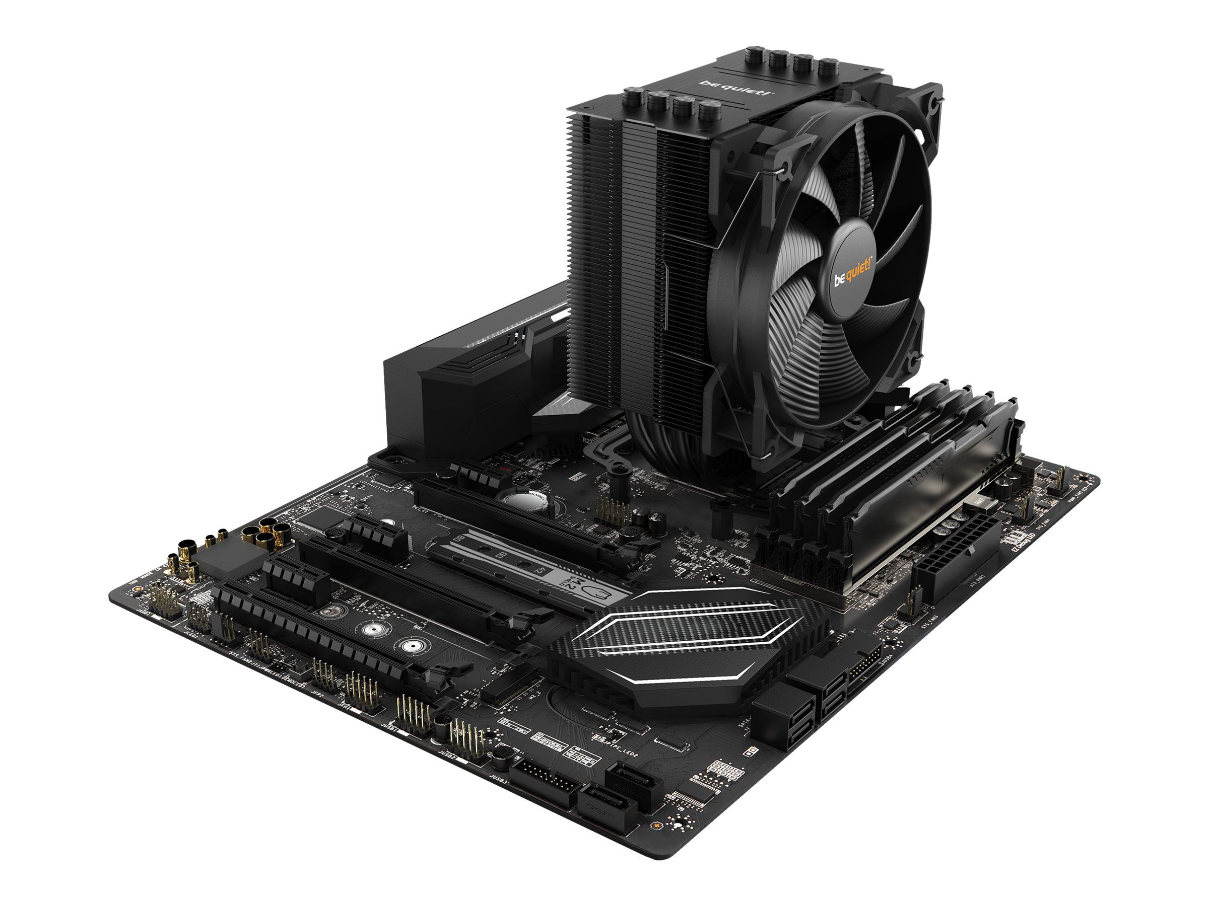 Be Quiet! Pure Rock 2 - Prozessor-Luftkühler - (für: LGA1150, LGA1151, LGA1155, LGA1200, LGA1700, LGA2011-3 (Square ILM)