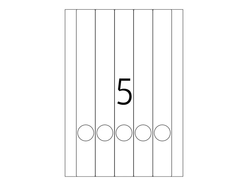 HERMA Special - Papier - matt - permanent selbstklebend - weiß - 34 x 297 mm 125 Etikett(en) (25 Bogen x 5)