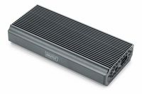 DIGITUS USB M.2 Festplattengehäuse, SSD, extern, NVMe, 40Gbps, USB 4.0, Aluminium, werkzeugfrei
