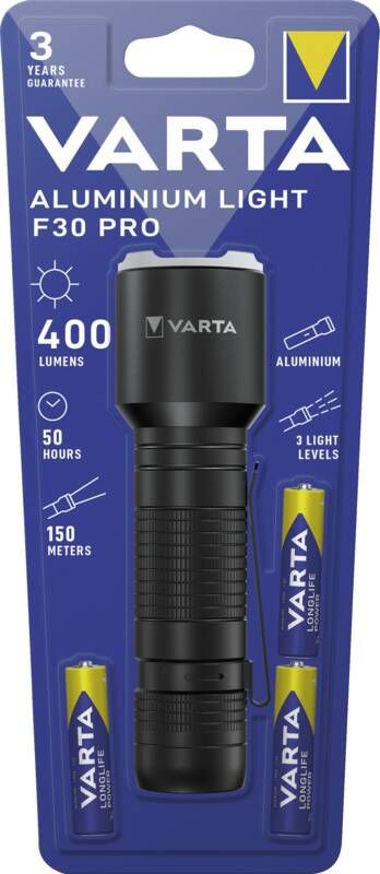 Varta Kompakt-Taschenlampe Aluminium Light F30 Pro