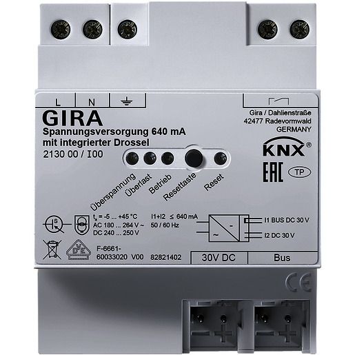 Gira SPANNUNGSVERSORGUNG 640 MA / GIRA 213000 KNX REG 213000