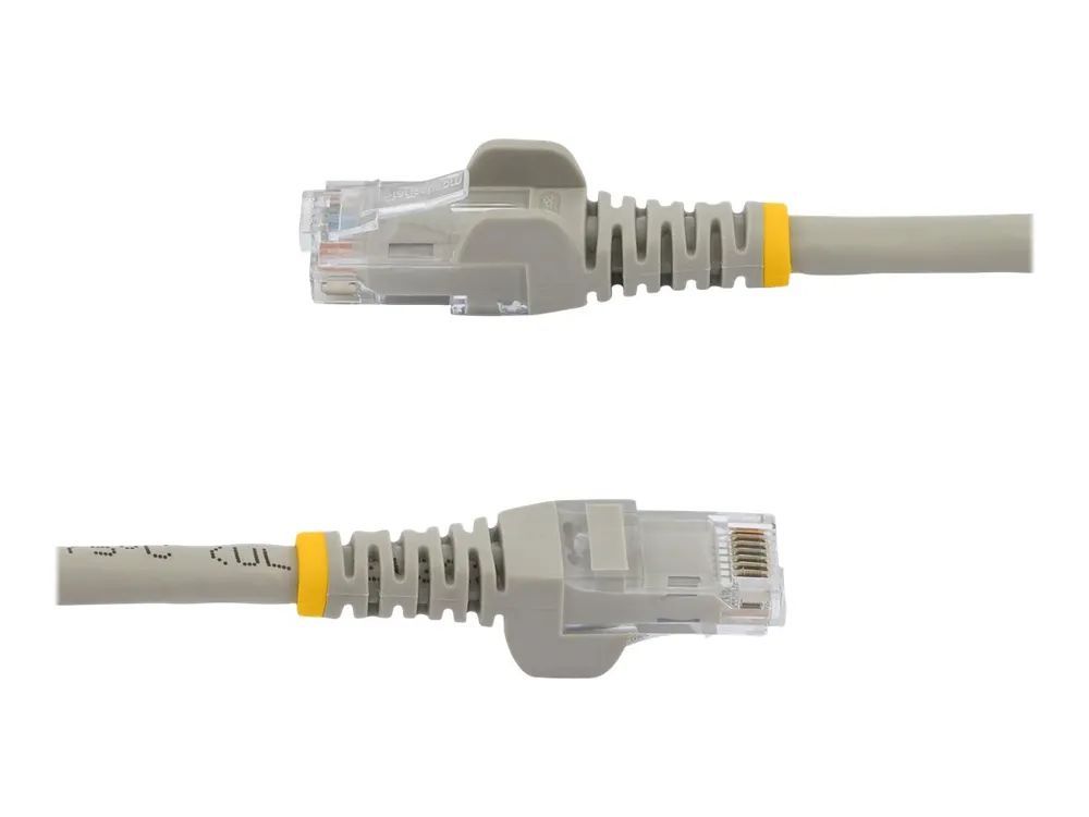 StarTech.com 2m Cat6 Gigabit Snagless Patchkabel - RJ45 UTP Netzwerkkabel mit Schutzmanschette - Cat 6 Kabel - Grau - Patch-Kabel - RJ-45 (M)