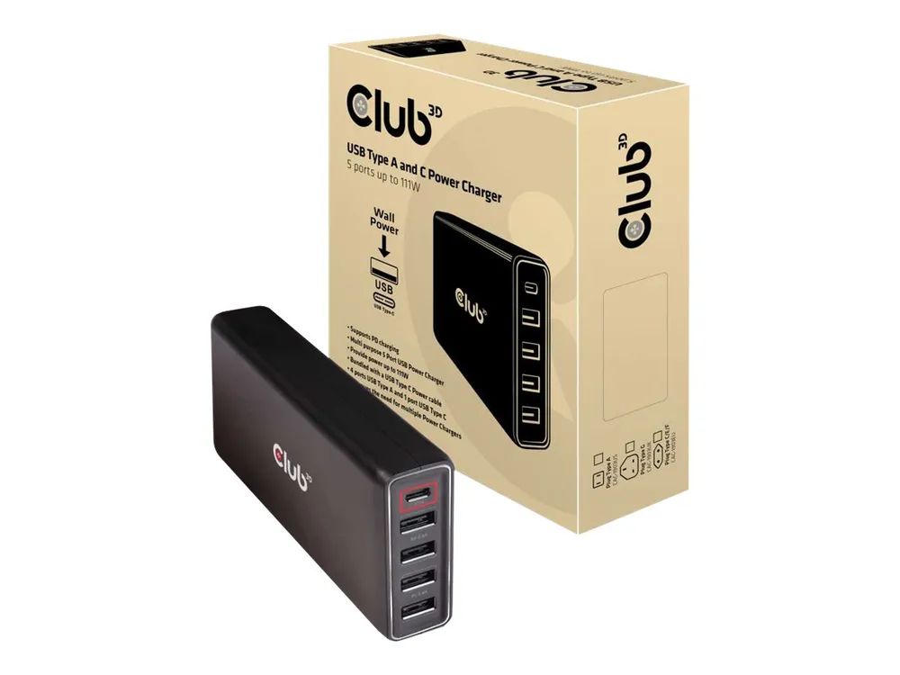 Club 3D CAC-1903 - Netzteil - AC 100-110/240 V