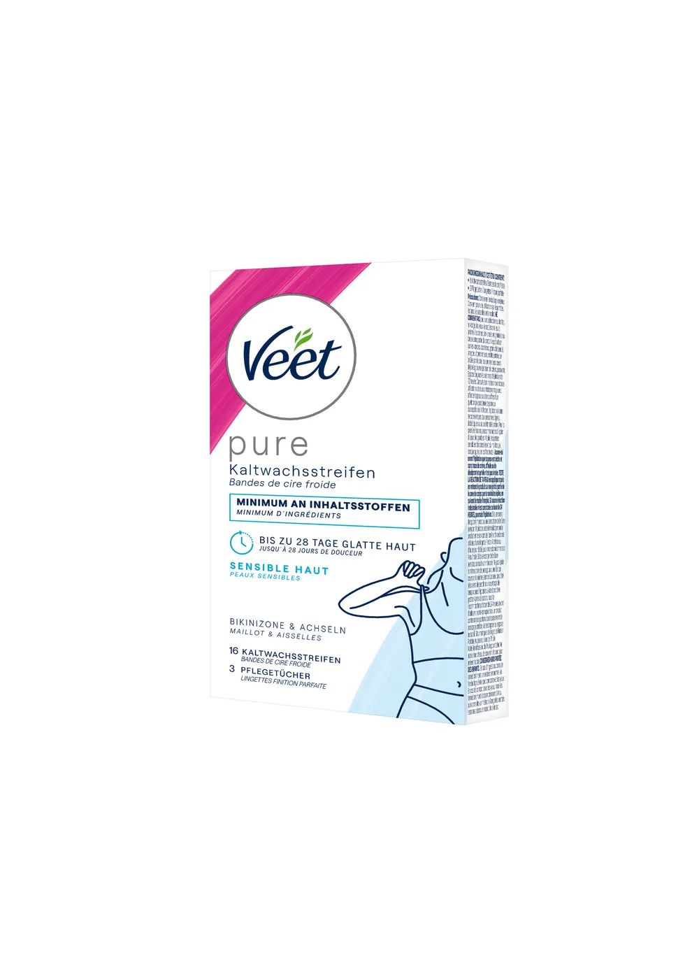 Veet Kaltwachsstreifen Bikini & Achsel Sensitive Haut 16er