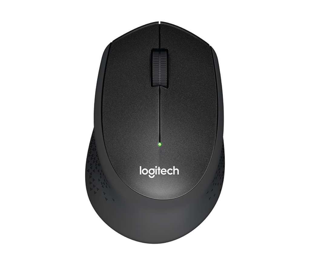Logitech B330 Silent Plus - Maus - optisch - 3 Tasten - kabellos - 2.4 GHz - kabelloser Empfänger (U