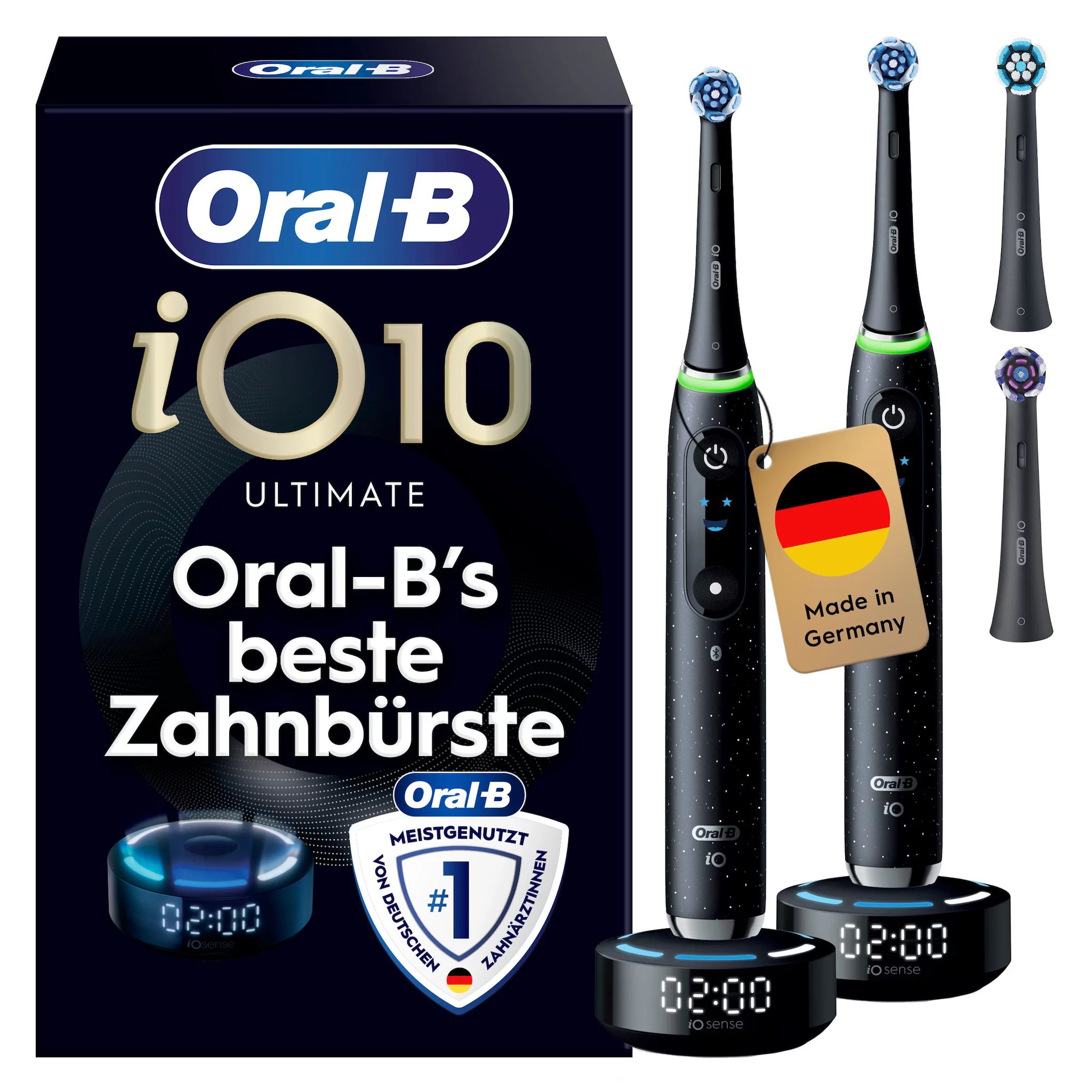 Oral-B iO Series 10 Cosmic Black/Cosmic Black mit 2. Handstück
