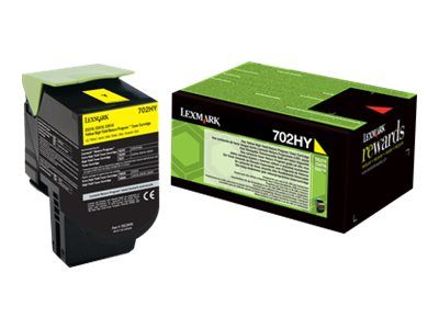 Lexmark 702HY - Gelb - original - Tonerpatrone LCCP, LRP