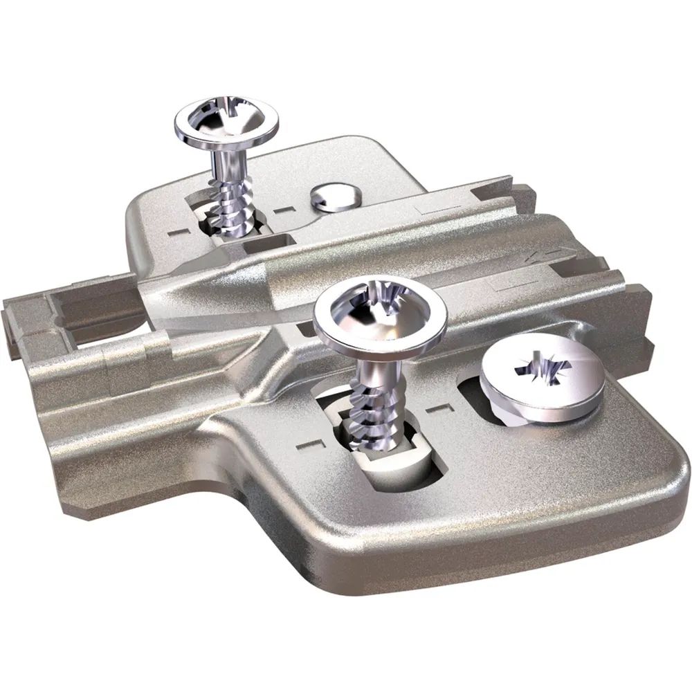 HETTICH Exzenter Kreuzmontageplatte, Spreizmuffe, Distanz 1,5 mm