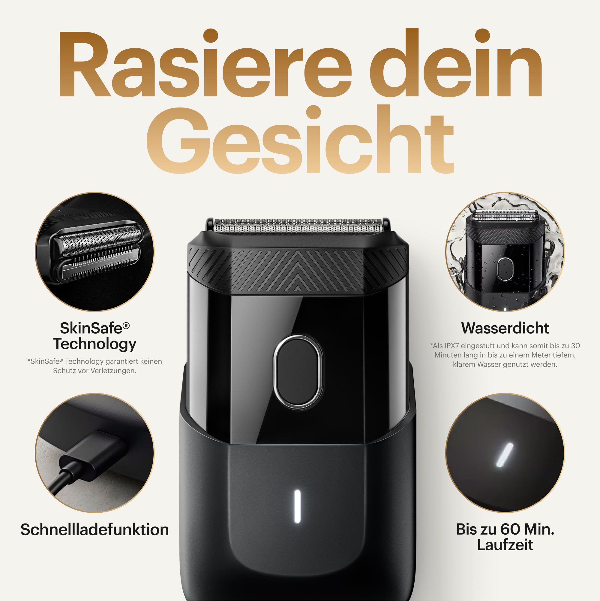 Manscaped The Handyman Rasierer Schwarz