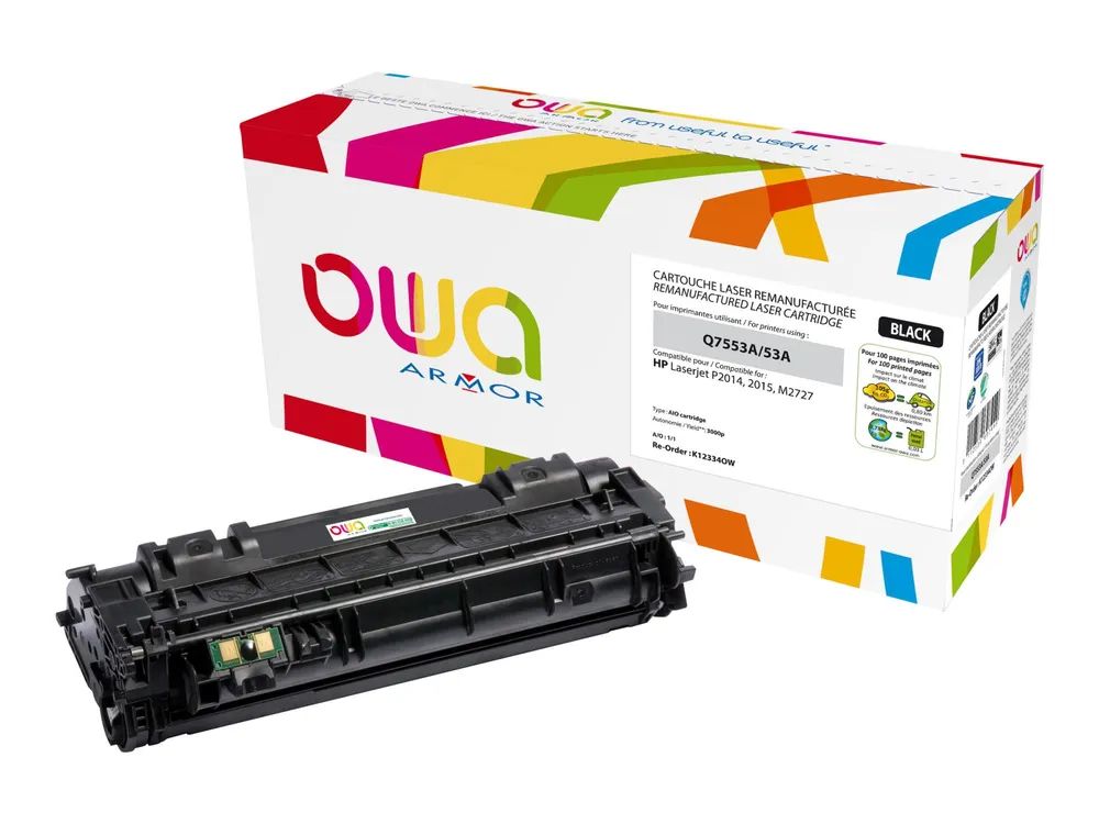 Armor OWA - Schwarz - kompatibel - wiederaufbereitet - Tonerpatrone (Alternative zu: HP Q7553A)