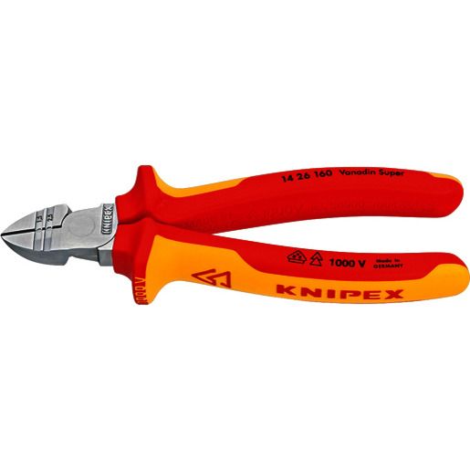 Knipex M. ABISOLIERFU. VDE 2-K 160 MM / KNIPEX SEITENSCHNEIDER 14 26 160