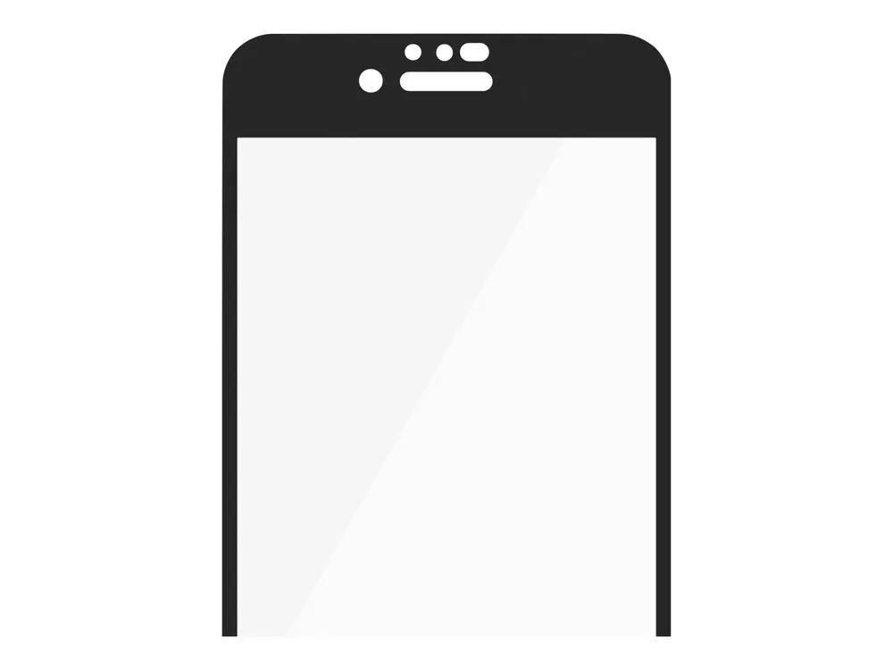 PanzerGlass Case Friendly - Bildschirmschutz für Handy - Glas - Rahmenfarbe schwarz - für Apple iPhone 6, 6s, 7, 8, SE (2. Generation)