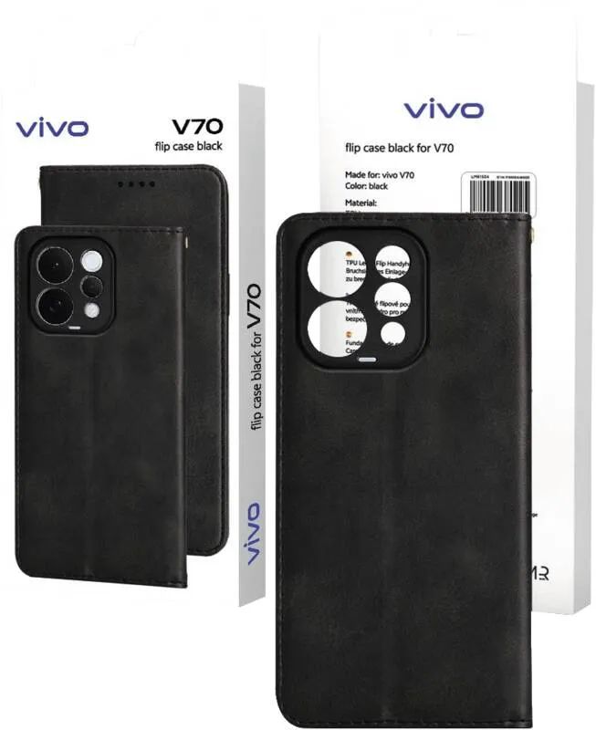 Rabbiter vivo flip case black for V70