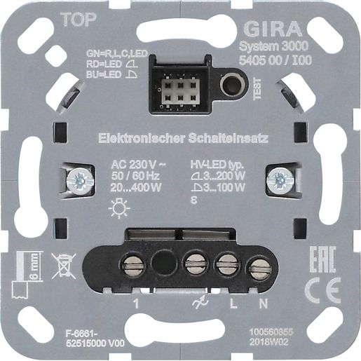Gira ELEKTR. SCHALTEINS. EINSATZ / GIRA 540500 S3000 540500