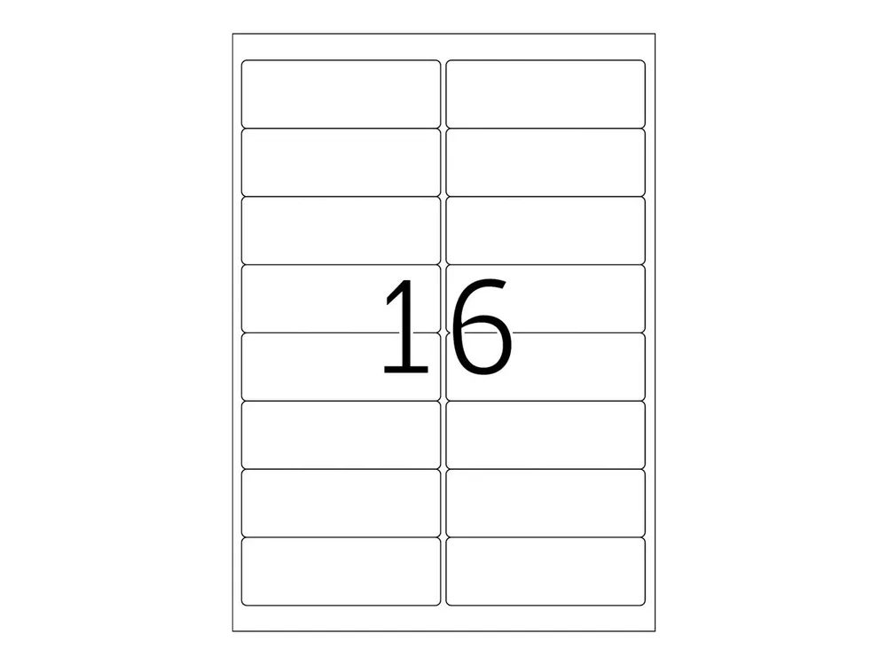 HERMA Premium - Papier - matt - permanent selbstklebend - weiß - 99.1 x 33.8 mm 1600 Etikett(en) (100 Bogen x 16)