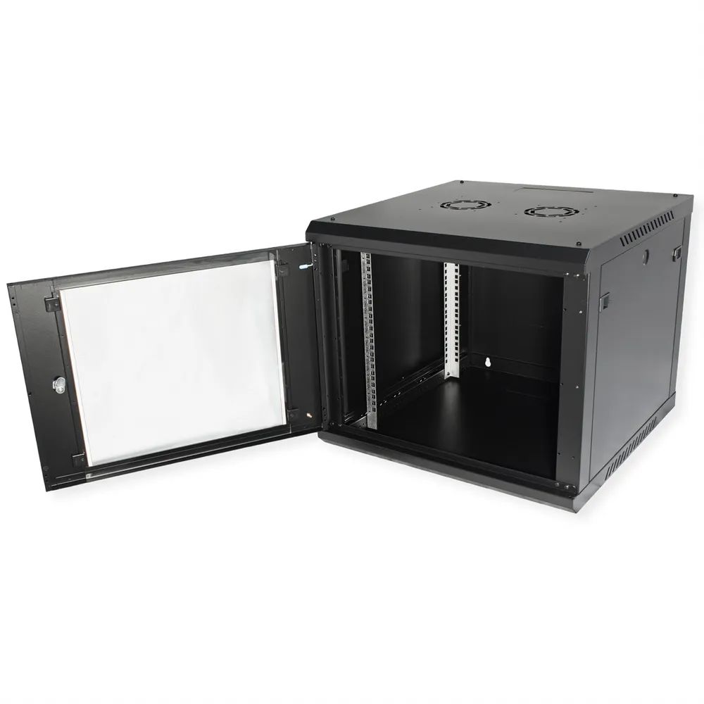 ROLINE 19-Zoll Wandgehäuse Basic Plus 9HE, 600x600 BxT schwarz