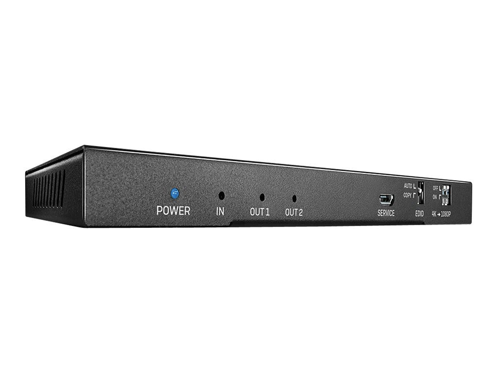 Lindy HDMI 2.0 18G Splitter with Audio - Video-/Audio-Splitter