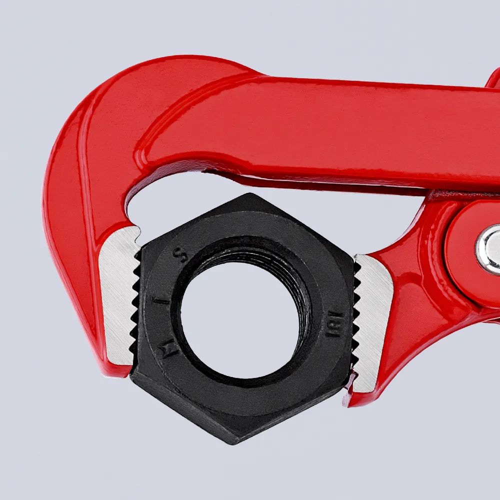 KNIPEX Rohrzange 90° rot pulverbeschichtet 310 mm
