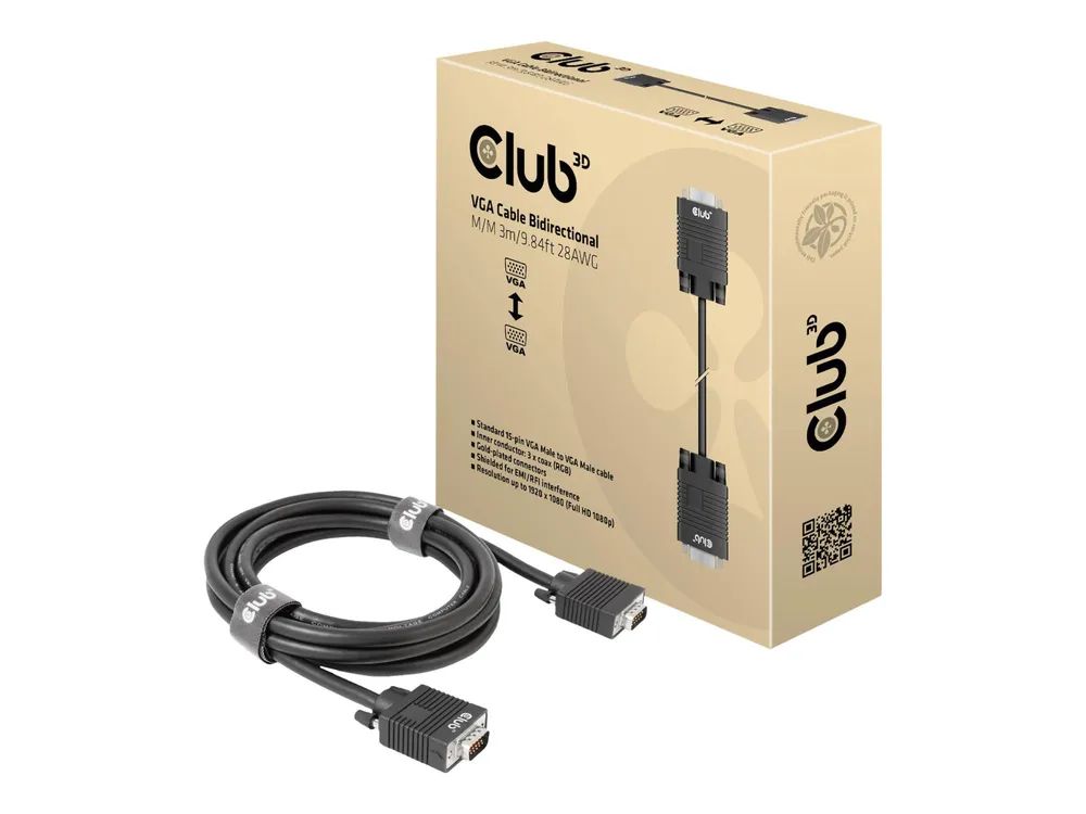 Club 3D VGA-Kabel - HD-15 (VGA) (M) zu HD-15 (VGA)
