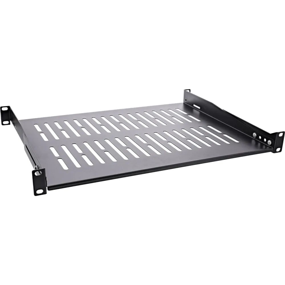 InLine 19" Fachboden - 350mm - 50kg - 1HE - RAL 9005 schwarz