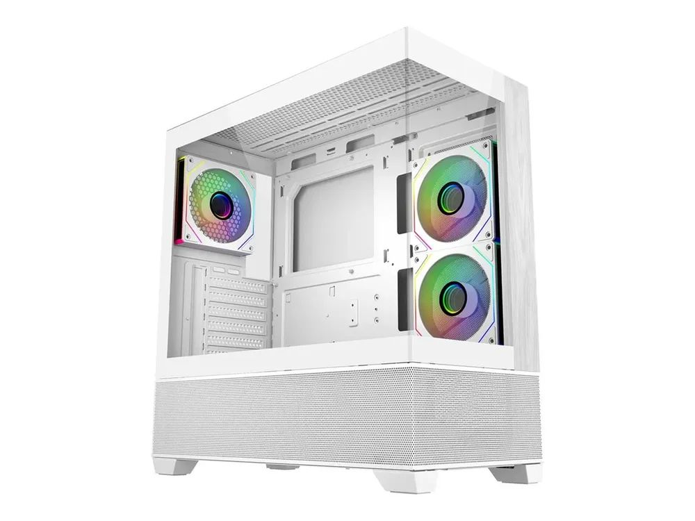 Cooler Master Elite 690 Wood - Mid tower - ATX - Seitenteil mit Fenster (gehärtetes Glas)