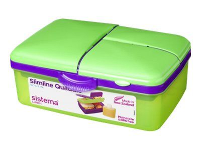 Sistema Plastics Lunchbox Slimline Quaddie 1.5 l farbig sortiert