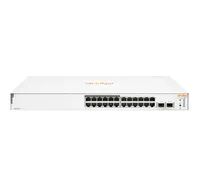 HPE Networking Networking Instant On Switch 24p Gigabit CL4 PoE 2p SFP 195W 1830 - Managed - L2 - Gigabit Ethernet (10/100/1000) - Power over Ethernet (PoE) - Rack-Einbau - 1U