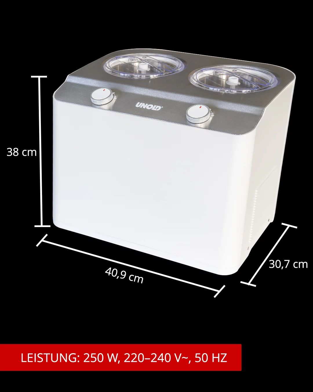 Unold Eismaschine Doppio bianco