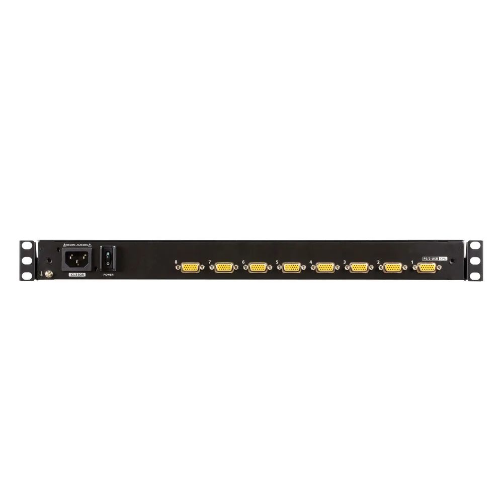 ATEN LCD KVM Switches - KVM-Konsole mit KVM-Switch - 8 Anschlüsse - PS/2, USB - 47 cm (18.5")