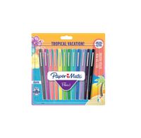 Paper Mate FLAIR Tropical Vacation - Filzstift - verschiedene Farben - wasserbasierte Tinte - 1 mm - Mittel (Packung mit 12)