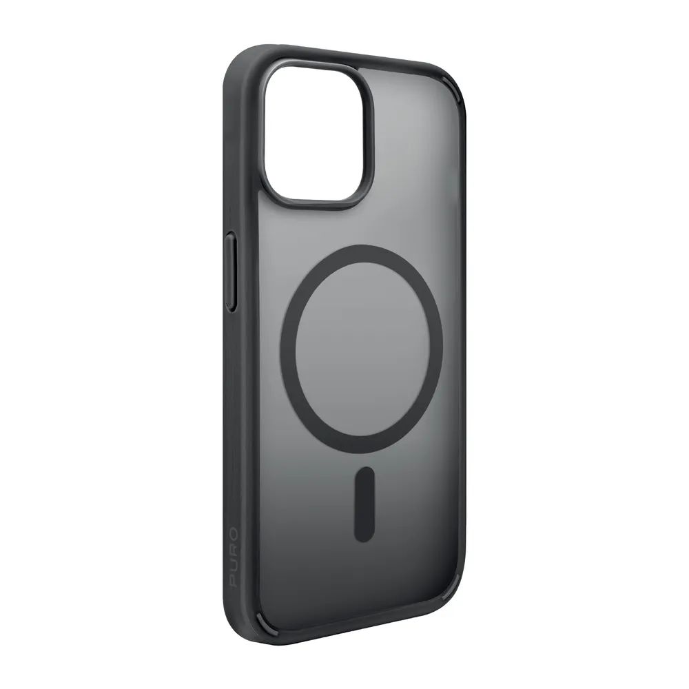 PURO GRADIENT MagSafe kompatibles Cover für iPhone 15, schwarz