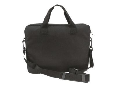 Manhattan London Laptop Bag 14.1", Top Loader, Black, LOW COST, Accessories Pocket, Shoulder Strap (removable)