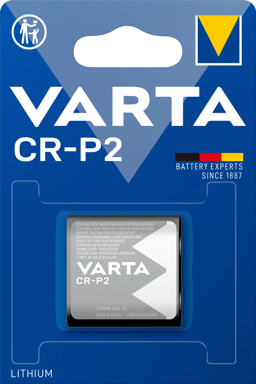 VARTA LITHIUM Cylindrical CR-P2 Blister 1