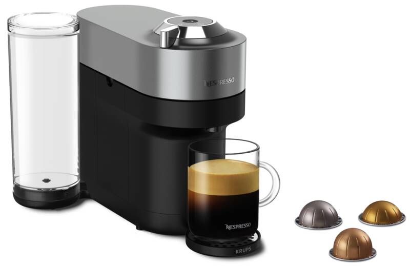 Krups KRUPS XN930T Vertuo Pop+ Nespresso-Kaffeemaschine Titan