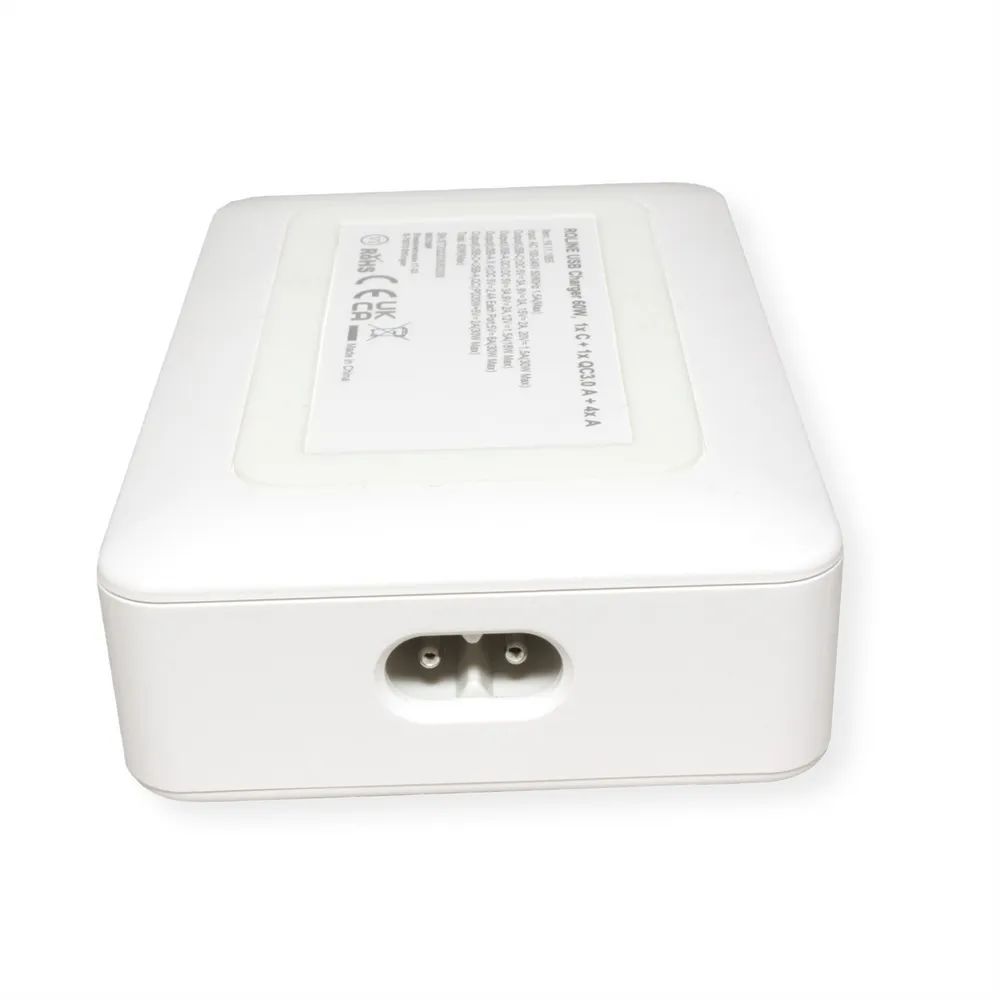 ROLINE USB Charger, 6 Port (4x USB-A, 1x USB-C, 1x USB-A QC3.0), max. 60W