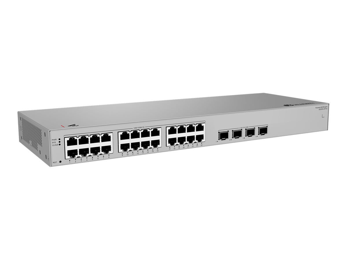 Huawei eKitEngine S220S Series S220S-24T4J - Switch - managed - 24 x 10/100/1000 + 4 x 2,5 Gigabit SFP (Uplink)