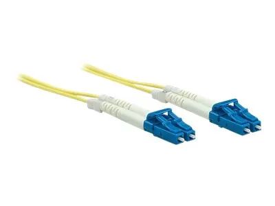 Intellinet Fiber Optic Patch Cable, OS2, LC/LC, 2m, Yellow, Duplex, Single-Mode, 9/125 µm, LSZH, Fibre, Lifetime Warranty, Polybag - Patch-Kabel - LC Single-Modus (M)