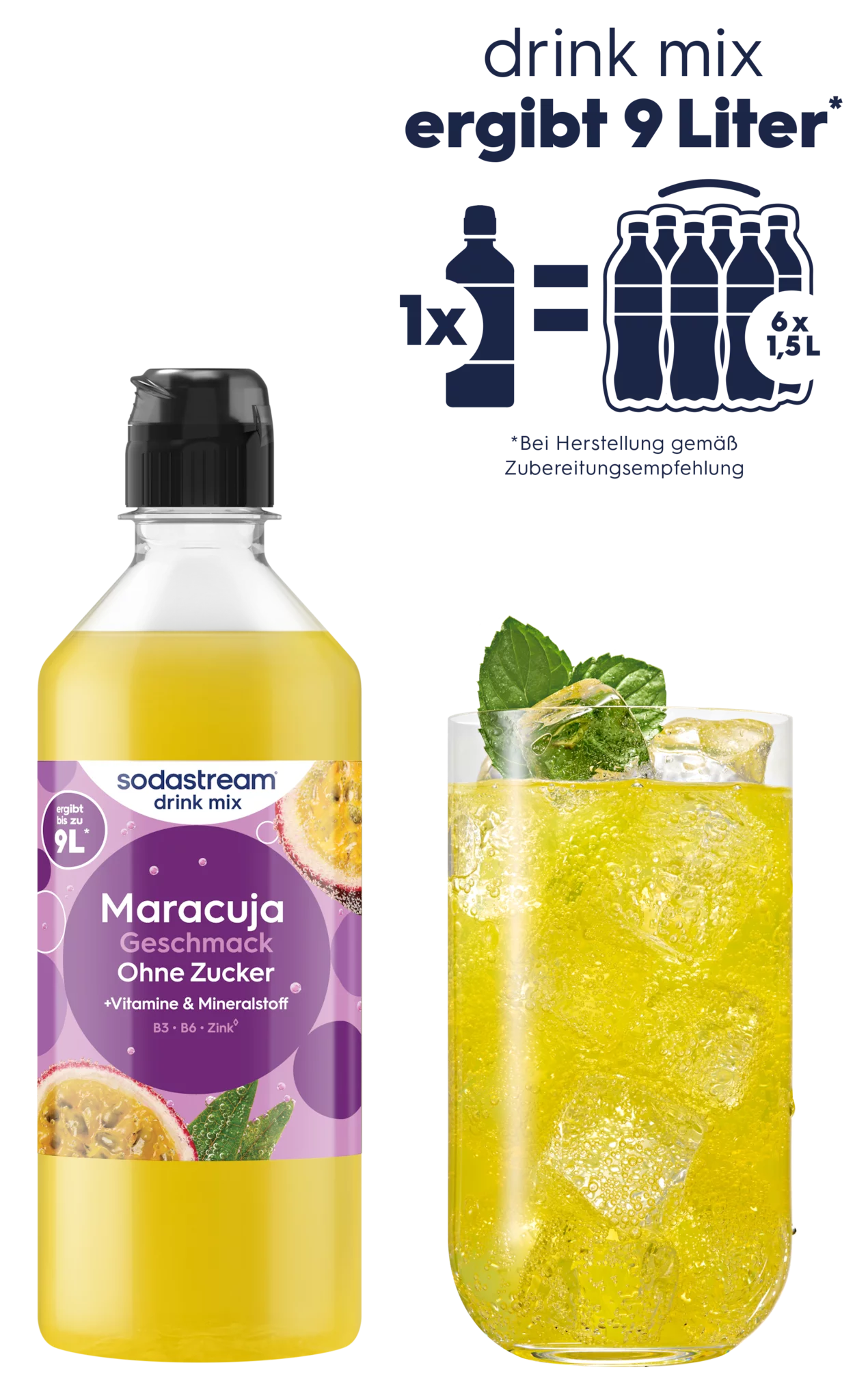 SodaStream drink mix Maracuja Zuckerfrei 440ml