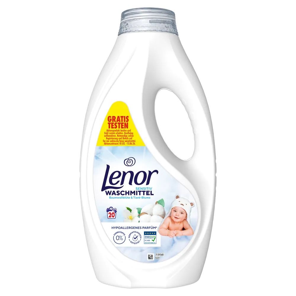 Lenor WM Flüssig Sensitiv 0.90L 