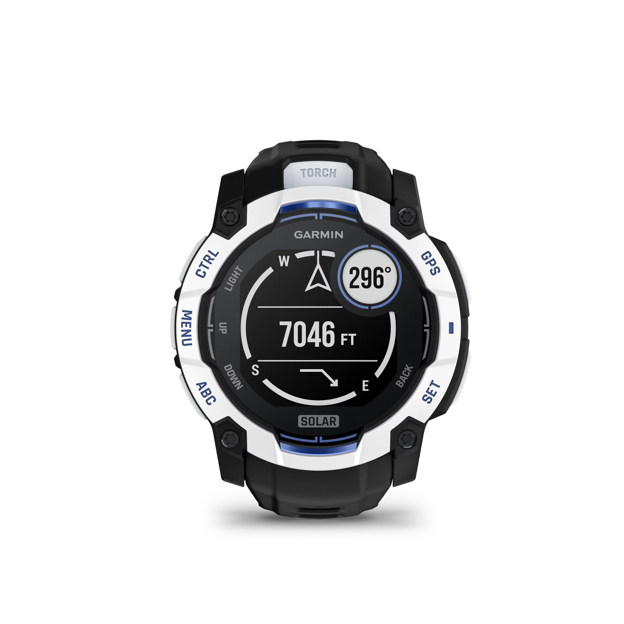 Garmin Instinct 3,50mm,Solar,Whitestone mit Black Band,WW