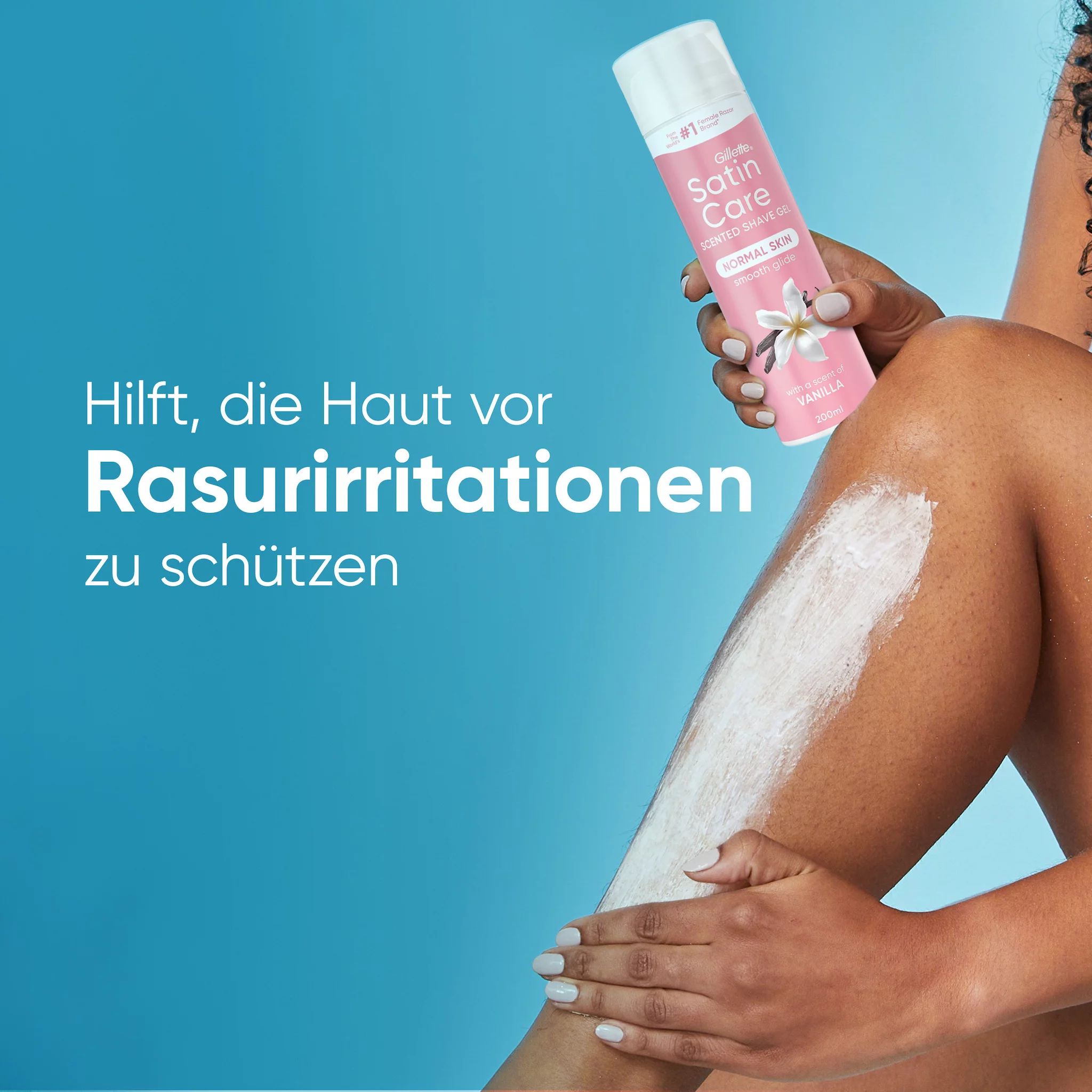 Satin Care Gel Vanille, 200ml