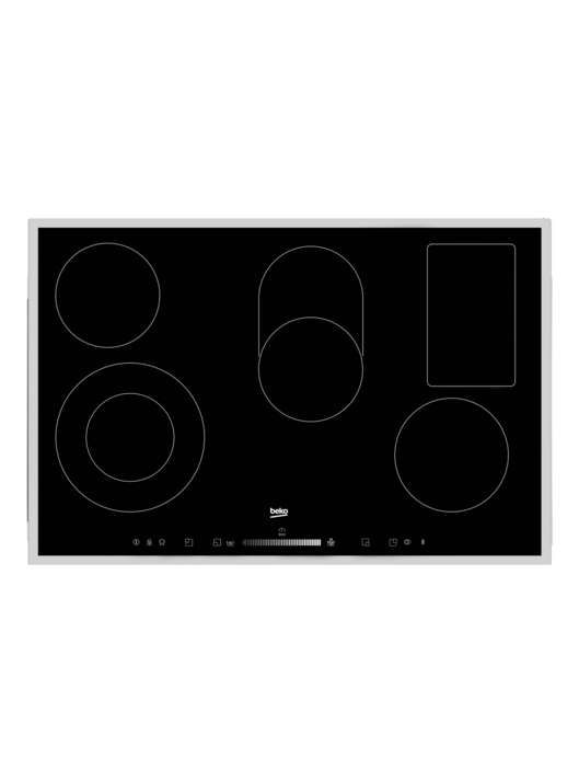 Beko HIC 85502TX Glaskeramikkochfeld mit TouchSlider Bedienung - 80cm