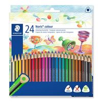 STAEDTLER Noris colour - Farbstift - ausgewählte leuchtende Farben (Packung mit 24)