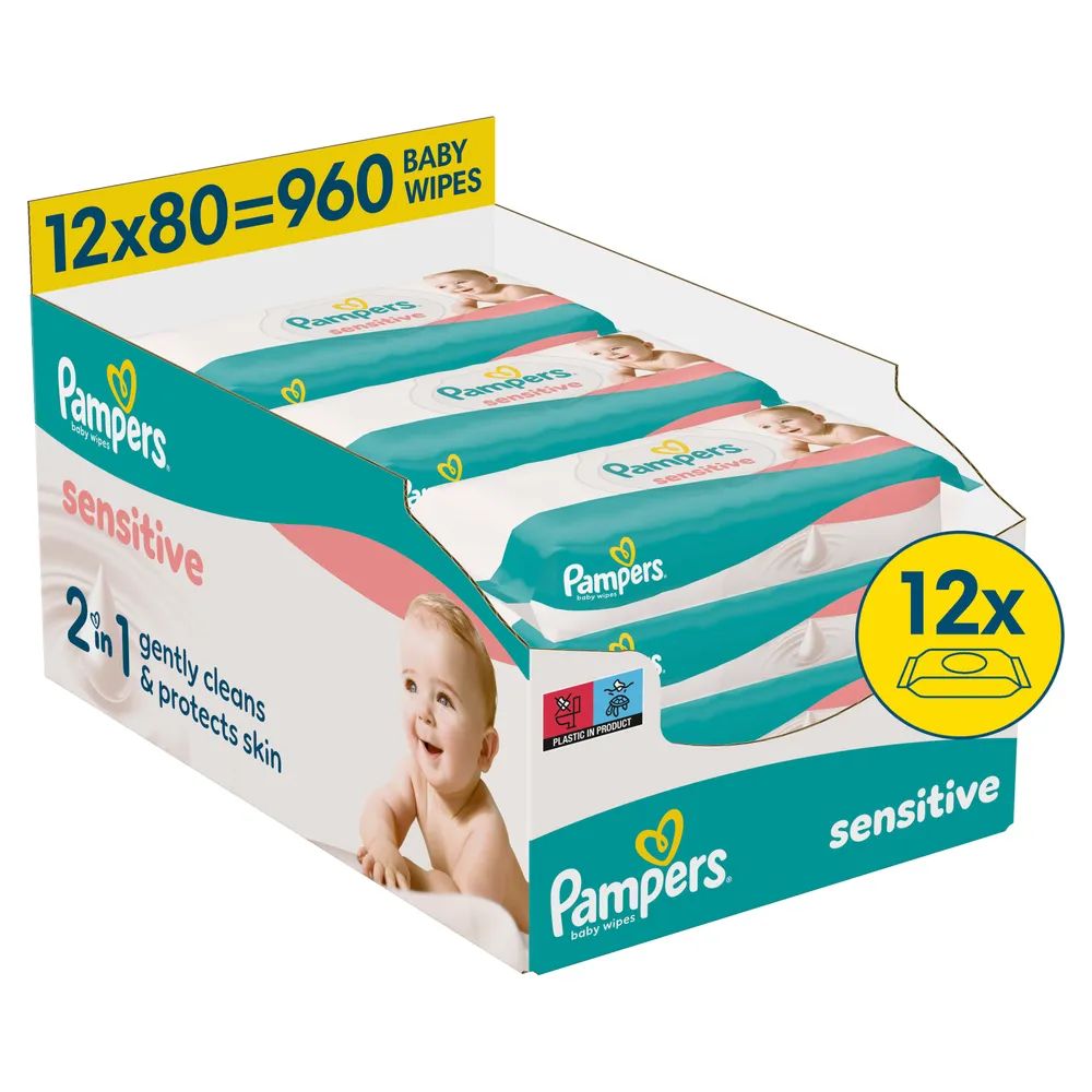 Pampers Feuchte Tücher Sensitive 12x