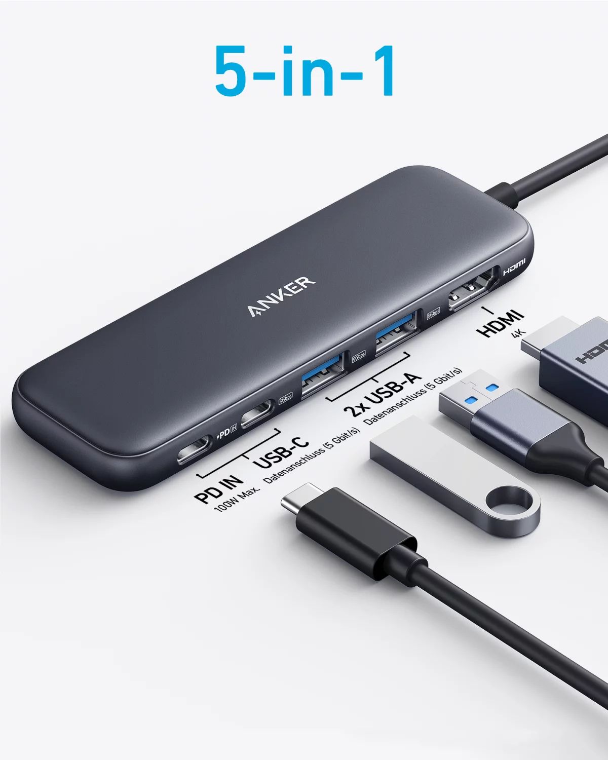 Anker Innovations Anker PowerExpand+ 332 - Dockingstation - USB-C