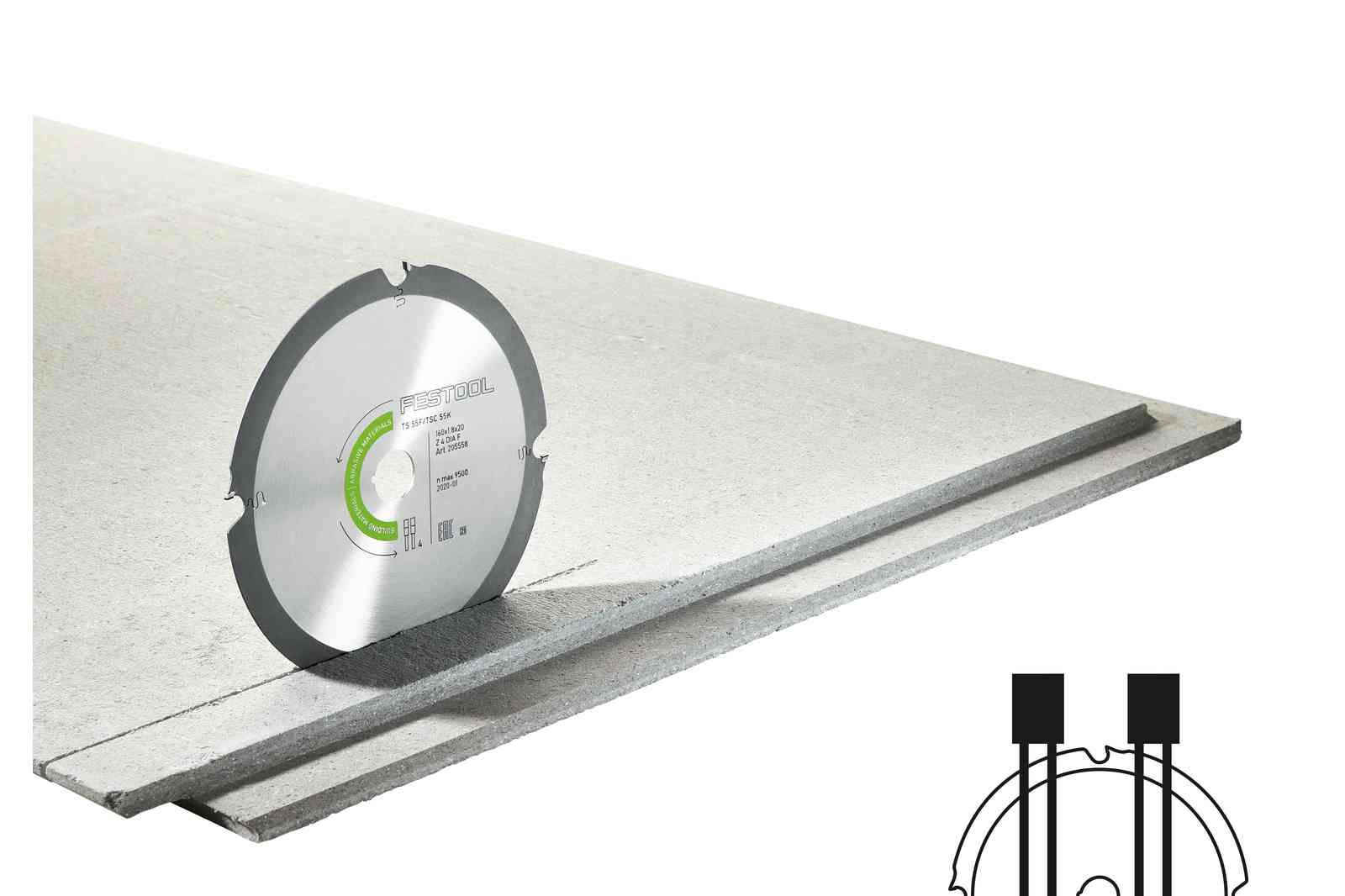 Festool DIA 160x1,8x20 F4 ABRASIVE MATERIALS
