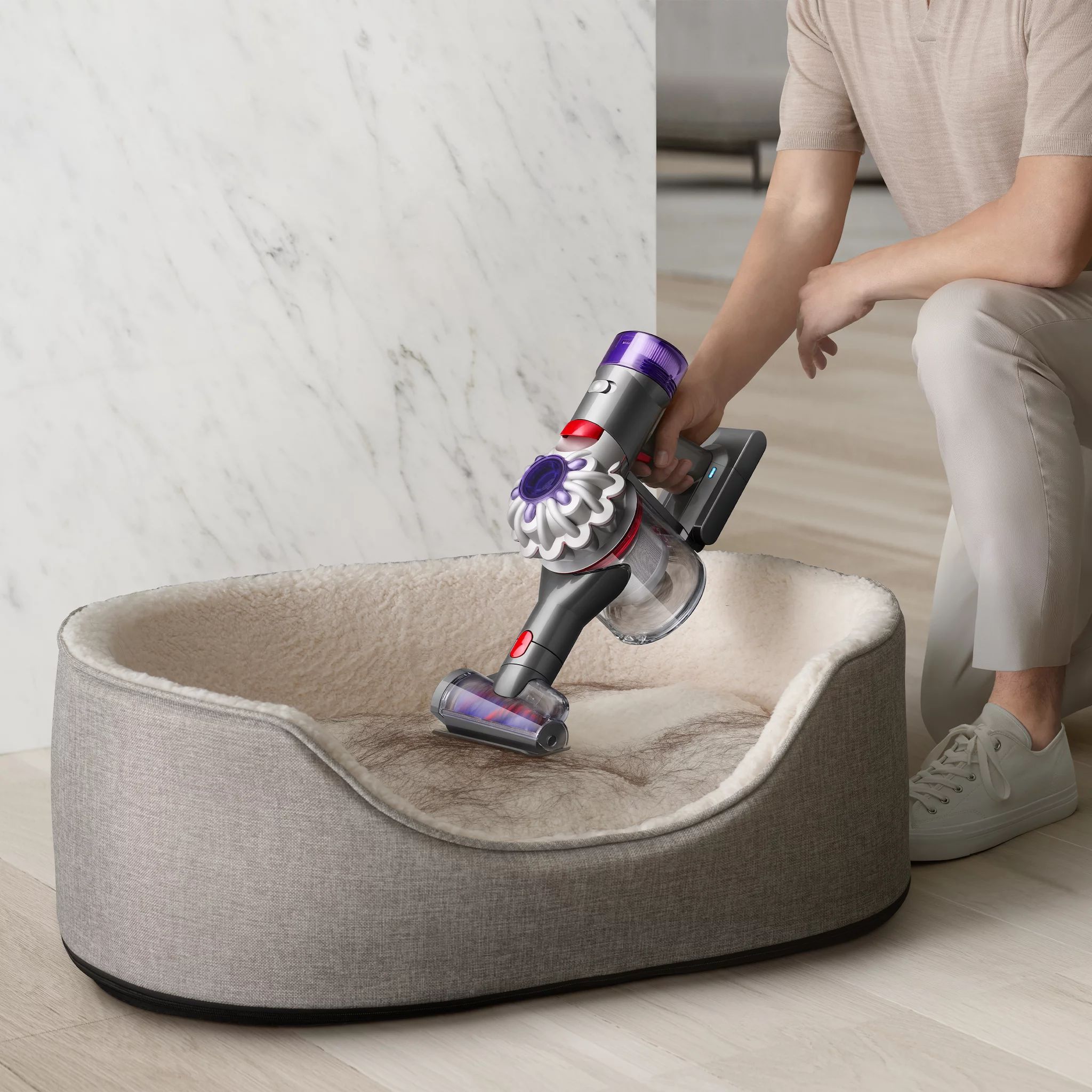 Dyson V8 Absolute, Silber/ Gelb