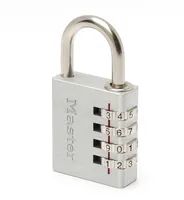 MasterLock 40 mm breites Vorhngeschloss mit Aluminiumgehuse und individuell einstellbarer Zahlenkombination - Herkömmliches Vorhängeschloss - Zahlenschloss - Selbstlagerung - Aufbewahrungsspind - Werkzeugkasten - Aluminium - Silber - Aluminium - Stah